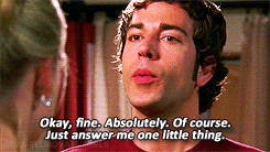  Sarah : Things have been a little off since the incident, Chuck.Chuck : Really?