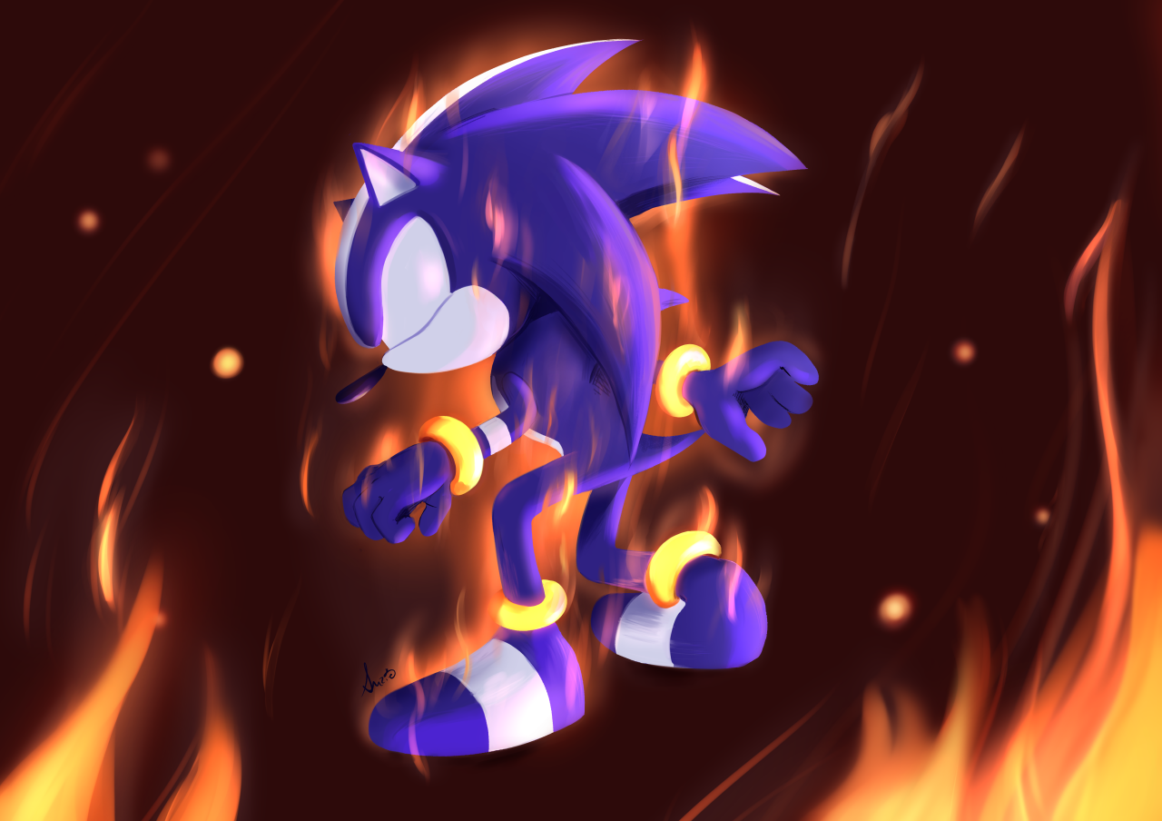 Jillian's Fan Art: Darkspine Sonic