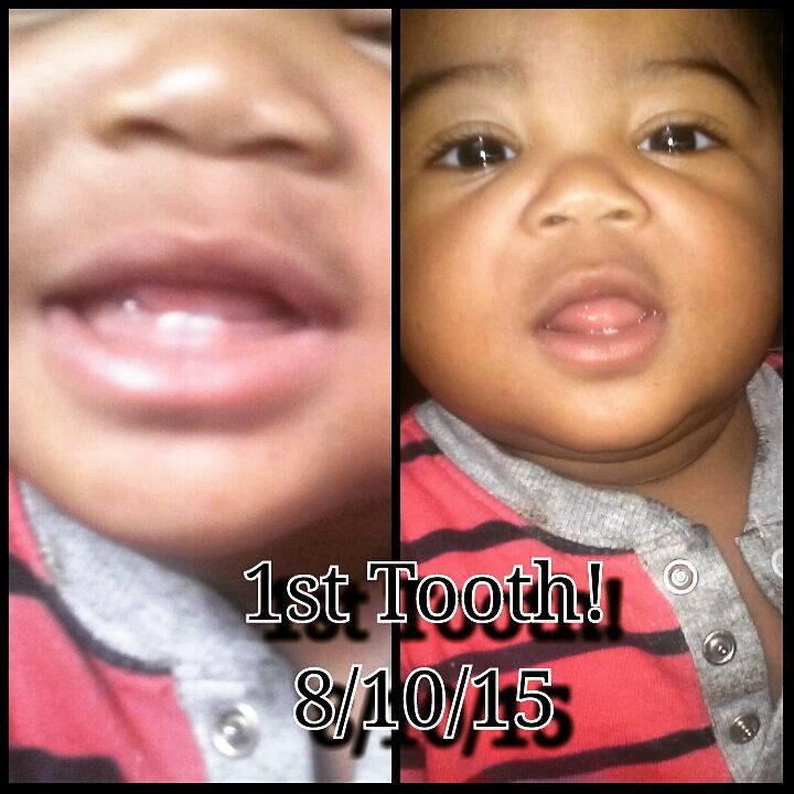 I guess all that good food and family this weekend got somebody ready to eat table food. He done sprouted a tooth overnight. So proud of him, he growing up fast. #YoungKing #TeamMommy #FirstTooth #TableFood #BoutTime #ByeByeBottles #HelloChickenLeg