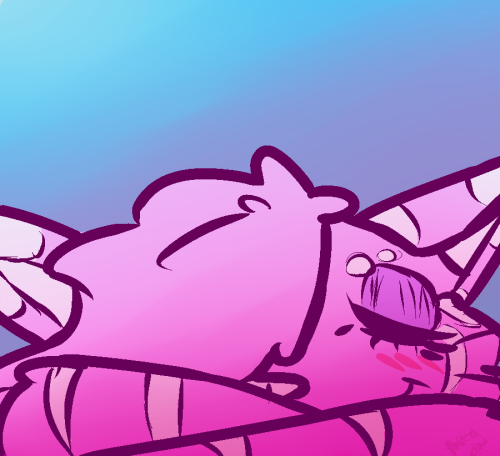 pastel-crow:  sleepy icon commission for @duxwontobey i decided on the binary pen and an overlay, i hope you like it   Thank you omg! I love it!