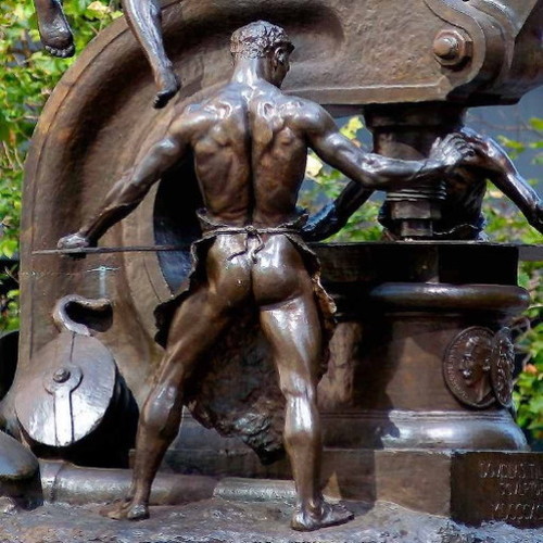 misterlemonzest:  stonemen: Douglas Tilden - Mechanics  Monument - San Francisco