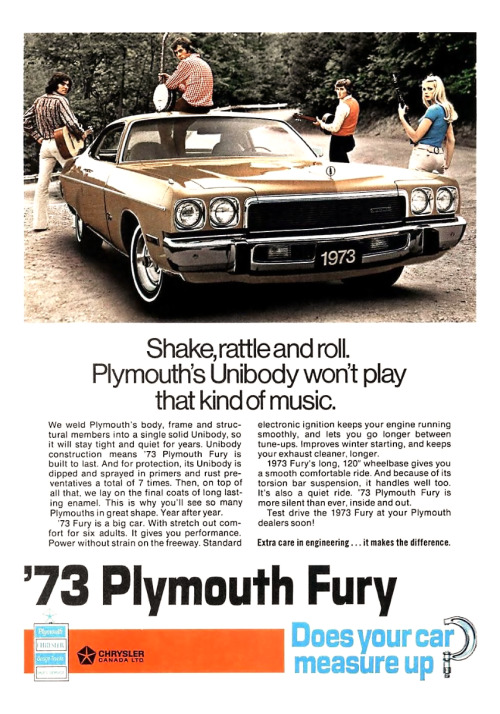 Shake, Rattle and Roll&hellip;   Plymouth Fury, 1973