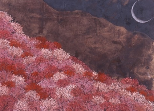 Reiji Hiramatsu aka 平松礼二 (Japanese, b. 1941, Tokyo, Japan) - The Fourth or Fifth Lunar Month  Japane