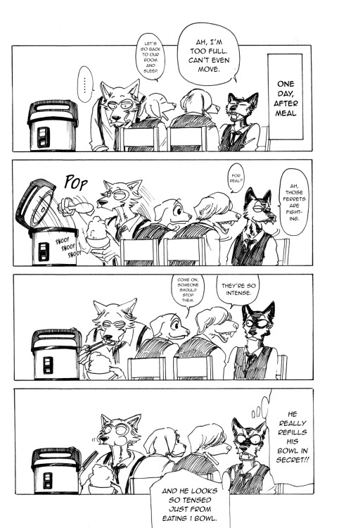 louis-is-hot:there wont be a beastars chapter this week because of a japanese holiday, so take an om