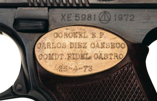 Makarov pistol presented to Col. Carlos Diez from Fidel Castro in 1972.Estimated Valued: $7,500 - $1