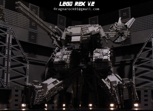 theomeganerd:Metal Gear Solid ~ Lego Metal Gear Rex by Rags naRock 