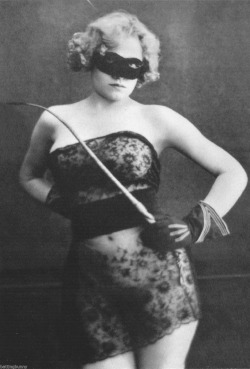 mysweetelizabeth:  1920’s vintage Dominatrix anniversary greeting card Miss Whiplash source ebay