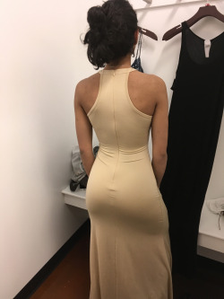 Wondering if the dress makes her ass look