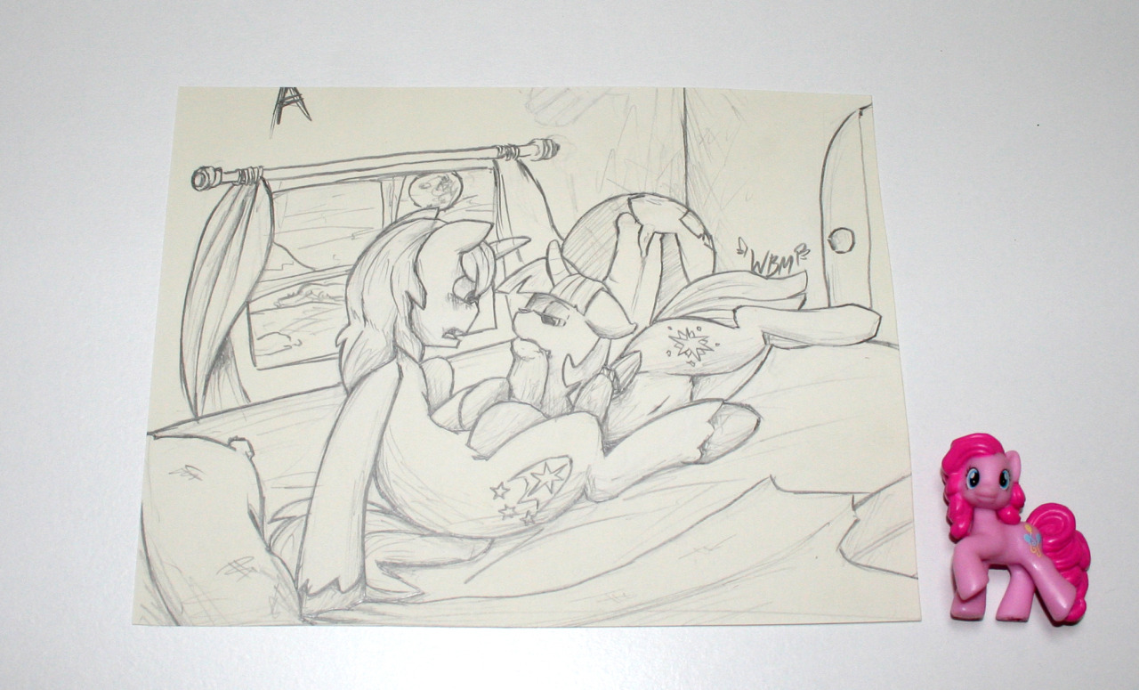 ask-wbm:   Traditional Art Auction Day 4 | Twilight and Shining Armor This drawing