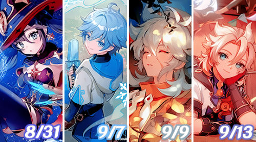 ⋆ Genshin Impact ✩ Character Birthday Art 2022 ⋆