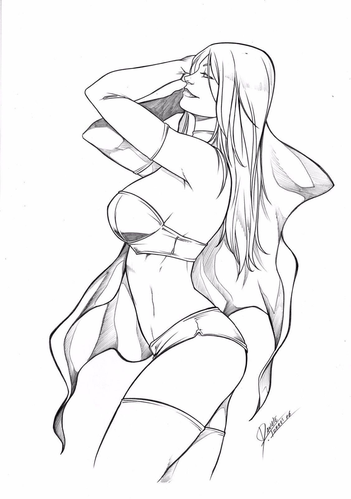 mechakongfrommars:  Emma Frost by Daniele Torres 