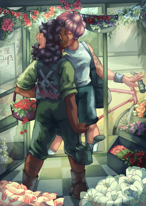 My piece for @utenafuturezine!! I always like to think that eventually Anthy sets up her own weird l