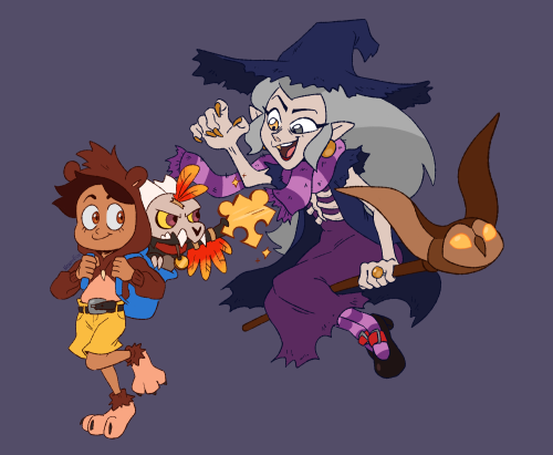 Can’t have Luz-jo and King-zooie without Grunteda~Happy Halloween!