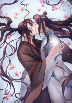 bunnychii:🌸 plum blossom - beauty, purity, virtue, perseverance and hope 🌸happy birthday lan wangji!! what better present than the one he’s been waiting for all this time? :^)