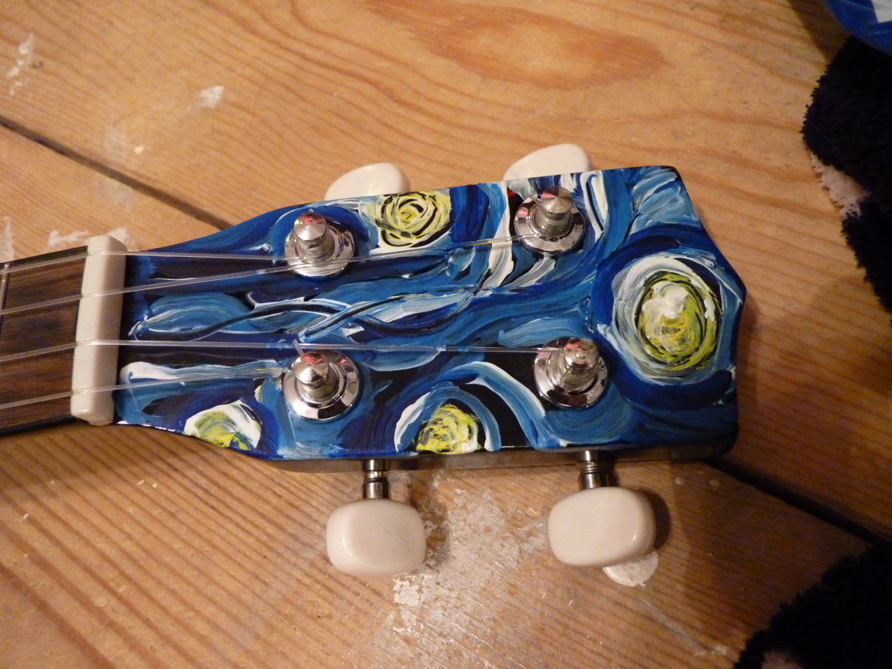 namaste-release:  My ukulele that was painted by the lovely Hannah for my christmas