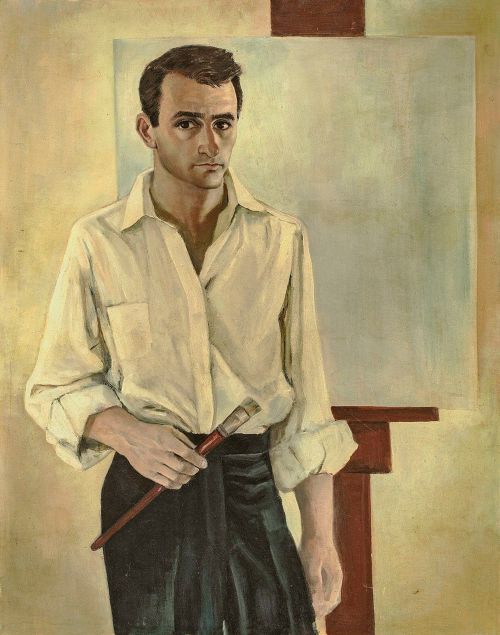 beyond-the-pale:Marvin Werlin (1928-2016) Vintage Self-portrait