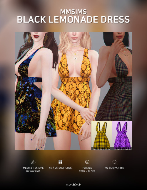 mmsims: S4CC // MMSIMS Black lemonade Dress &amp; Plus DOWNLOAD