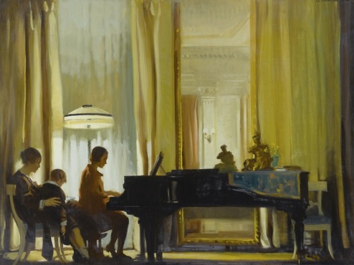 John Christen Johansen - The Recital (Drawing Room, Town House) - 1924
