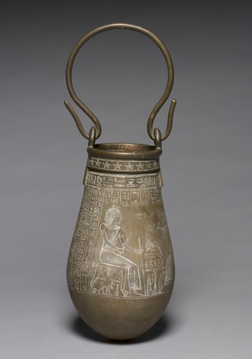 grandegyptianmuseum: Decorated Situla (bronze) The situla was a deluxe ritual vessel that played an 