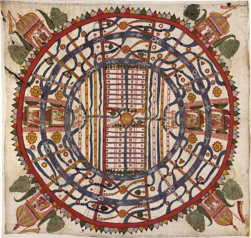 mapsontheweb:Jain Cosmological Map Middle Earth, ~1890.