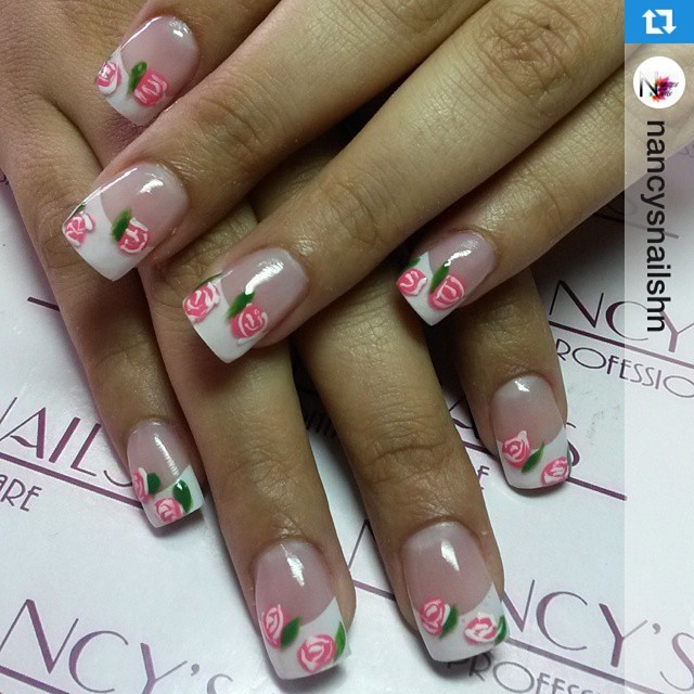 Mia Secret — #Repost @nancysnailshn Uñas acrilicas en french,...