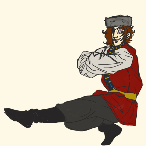 angsty-bisexual-doctor:SO! I haven’t seen a Cossack dancing Julian at all the entirety of my t