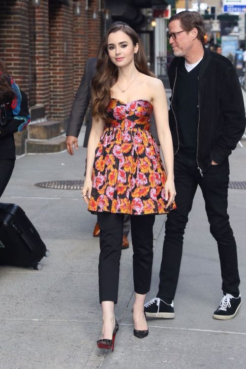 Lily Collins - arrives at ‘The Late Show with Stephen Colbert’ in NYC May 2, 2019