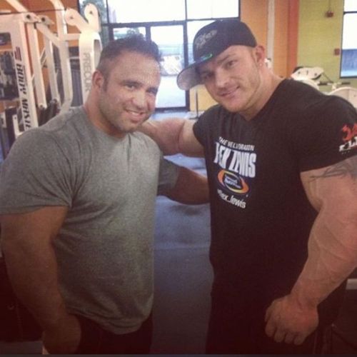 muscletitanlover:  Flex Lewis with Jose Raymond,