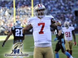 foxsports:  The 49ers are heading to the NFC Championship!! Kaepernick is now 4-1 in the playoffs &amp; San Fran is off to Seattle! 