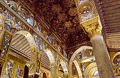 penthesileas:Art and Architecture - The Palatine Chapel located in the Palazzo Reale in Palermo, Ita