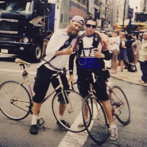 streetkingsnyc:@diablonyc chillin’ with @billdelivers nice throwback!! (at The Concrete Jungle )