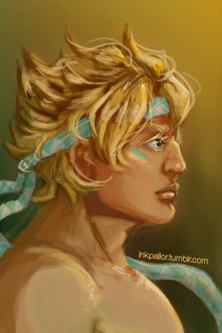 inkpallor:  Painting practice w/ Caesar Zeppeli