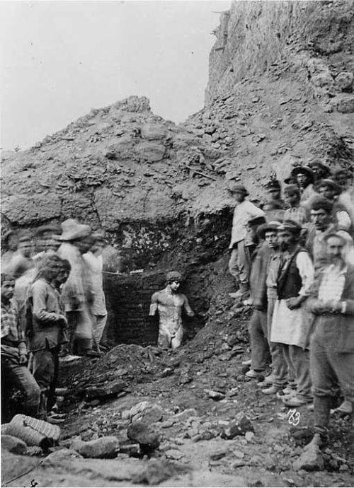 error888:  On July 1, 1893, at the excavation of Delphi near the Temple of Apollo, archaeologists uncovered a near-perfectly preserved, still-upright statue of Antinous, the lover of the Roman Emperor Hadrian. [510 × 704] : HistoryPorn   wow