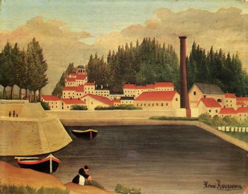 Village near a Factory, Henri Rousseau, August 1907