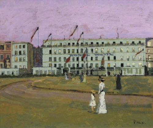 L'Hotel Royal, Dieppe, France   -  Walter Richard Sickert 1894British  1860-1942