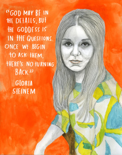 stuffmomnevertoldyou:  thereconstructionists:Celebrated as one of the godmothers of the modern women’s liberation movement alongside reconstructionist Betty Friedan, feminist, journalist, political activist, and equality exponent Gloria Steinem (born