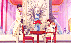 opalsbeifongs:fangirl challenge ❤: [7/?] friendships ↝ Kyoya & Haruhi