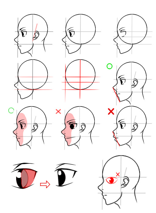 Perfil manga  Drawing tips, Art reference, Drawing tutorial