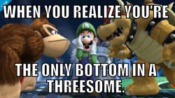 randomdisasters:  Poor Luigi…