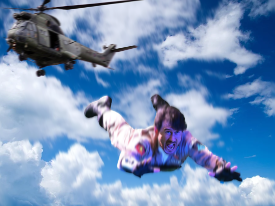 emdoestuff:my ‘creations’ with the meme. clearly, they are:markiplier at the water park, markiplier escaping an explosion, markiplier jumping off a plane 