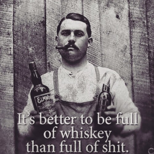 beardedboggan:  qofdragons:  But it’s never good to be full of shitty whiskey.  Truth! 