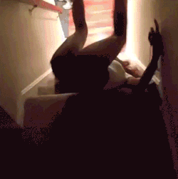 supamuthafuckinvillain:  the-absolute-best-gifs:  julietstarlin: #turnt  at the end when u see her face lol!!!