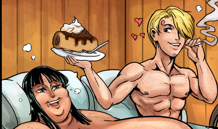fatline:  Miss Eat All Sundaes #1 and Miss Eat All Sundaes #2 30  full color One