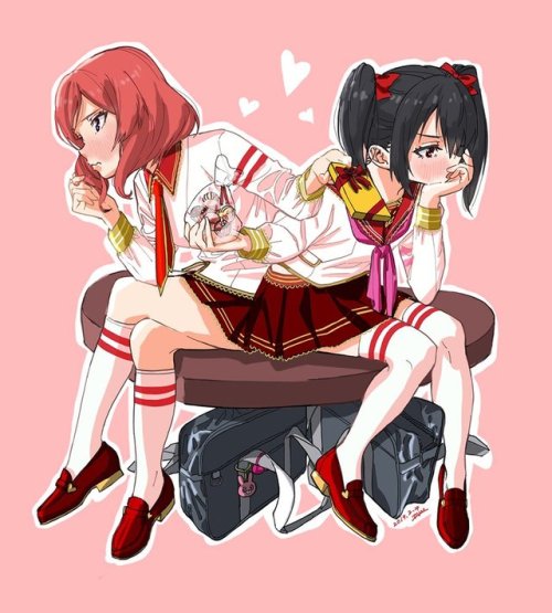 ✧･ﾟ: *✧ Tsundere Valentines ✧ *:･ﾟ✧♡ Characters ♡ : Maki Nishikino ♥ Nico Yazawa ♢ Anime ♢ : 