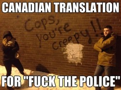 wannajoke:  Canadian vandalism http://wanna-joke.com/canadian-vandalism-2/