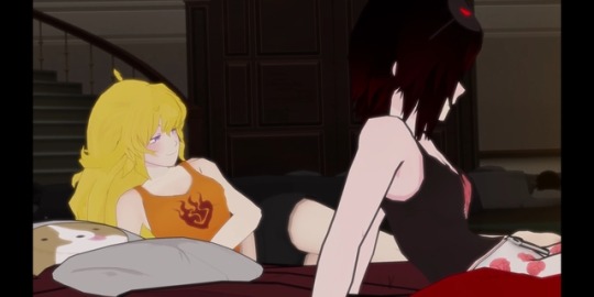 tianshiko: has anyone ever pointed out how in V1e3 when Blake turns on the candles to read, Yang slightly tilts her head towards her to stare better, blinks and smiles like an idiot– 