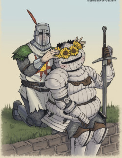 darkseraphscorner:  undeadchestnut:  And that’s how Siegward was made. (So: Siegward leaves behind sunlight related items everywhere he goes. He refers to the sun all the time in dialogue. And you can trade in the Siegbräu for the Armor of the Sun.