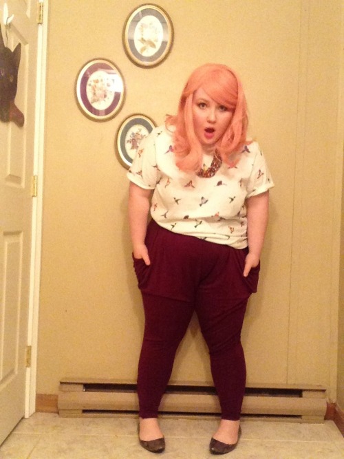 themanicpixiedreamgrrrl: Fatshion February Ootd Shirt-forever 21 men (xL) Pants-forever 21+ 1x Neckl