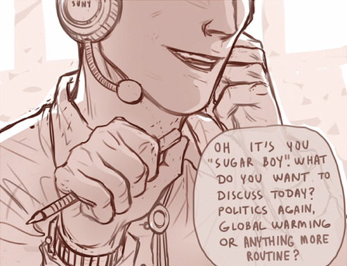 xyuwa:  sassanids:  au where erwin is a phone sex operator and levi’s just looking