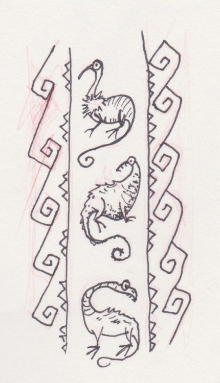 vincents-crows:I don’t specifically remember drawing it but I found this border design in my s